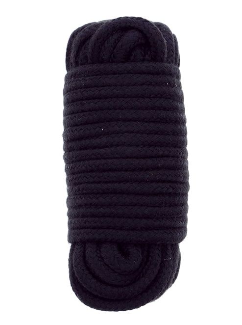 Черная веревка для связывания BONDX LOVE ROPE - 10 м. - Dream Toys - купить с доставкой в Рубцовске