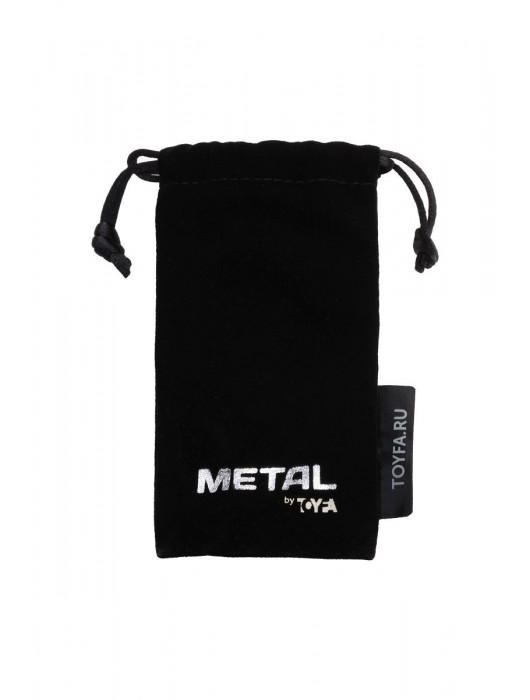 Серебристая коническая анальная пробка с красным кристаллом-сердечком - 7 см. - ToyFa - купить с доставкой в Рубцовске