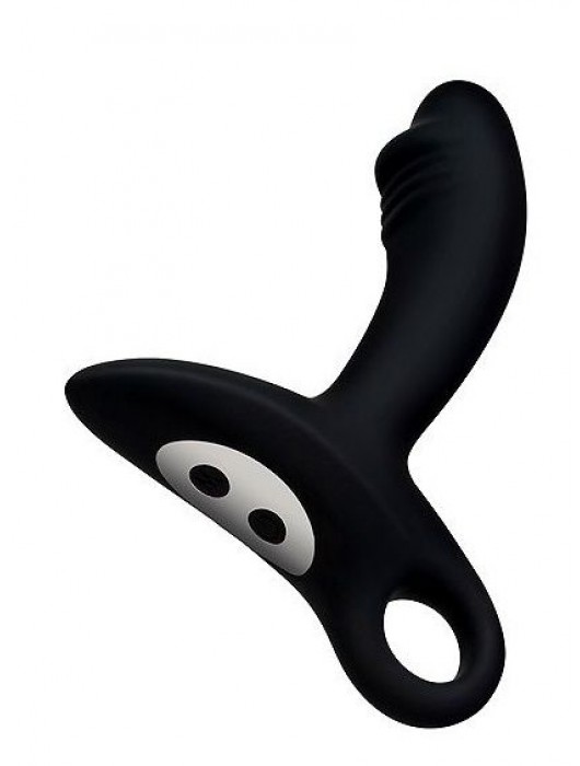 Черный силиконовый анальный вибромассажер Erokey - Erokay - в Рубцовске купить с доставкой