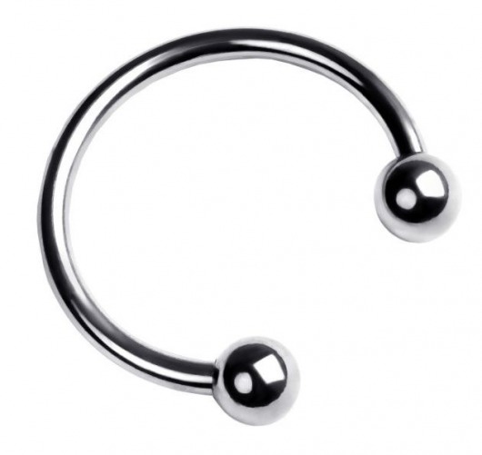 Серебристая подкова на головку пениса - ToyFa - купить с доставкой в Рубцовске