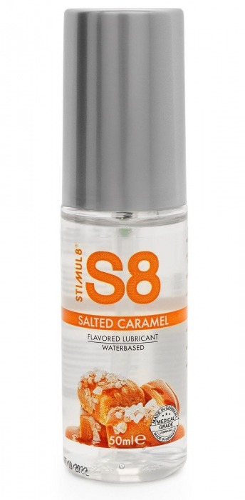 Лубрикант S8 Flavored Lube со вкусом солёной карамели - 50 мл. - Stimul8 - купить с доставкой в Рубцовске