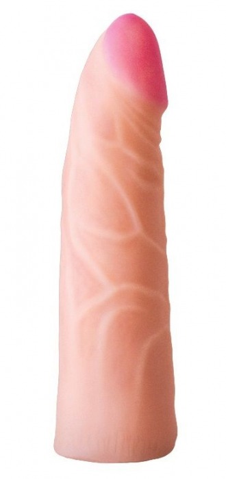Фаллическая насадка на трусики харнесс - 17,5 см. - LOVETOY (А-Полимер) - купить с доставкой в Рубцовске