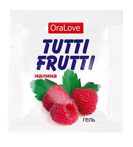 Пробник гель-смазки Tutti-frutti с малиновым вкусом - 4 гр. - Биоритм - купить с доставкой в Рубцовске