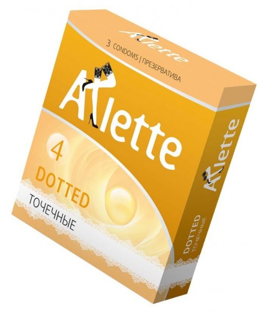 Презервативы Arlette Dotted с точечной текстурой - 3 шт. - Arlette - купить с доставкой в Рубцовске