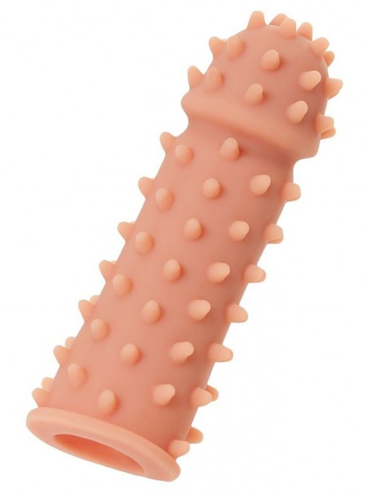 Телесная реалистичная насадка KOKOS Extreme Sleeve 03 с дополнительной стимуляцией - 12,7 см. - KOKOS - в Рубцовске купить с доставкой