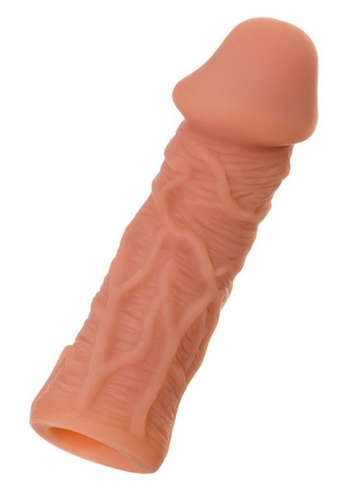 Телесная реалистичная насадка KOKOS Extreme Sleeve 05 с дополнительной стимуляцией - 12,7 см. - KOKOS - в Рубцовске купить с доставкой