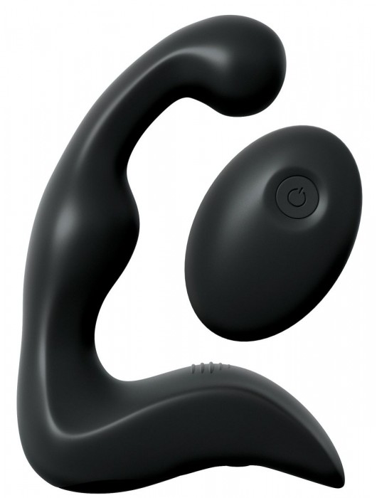 Черный вибромассажер простаты с пультом ДУ Control P-Spot Pro - Pipedream - в Рубцовске купить с доставкой