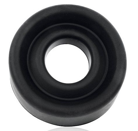 Черная гладкая насадка на помпу размера L - Sex Expert - в Рубцовске купить с доставкой