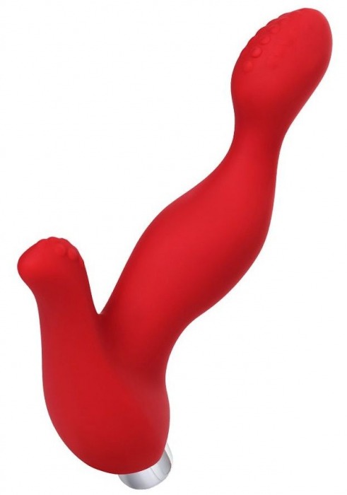 Красный силиконовый вибростимулятор простаты Proman - 12,5 см. - ToyFa - в Рубцовске купить с доставкой