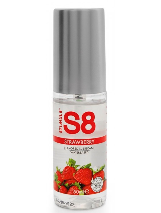 Лубрикант S8 Flavored Lube со вкусом клубники - 50 мл. - Stimul8 - купить с доставкой в Рубцовске