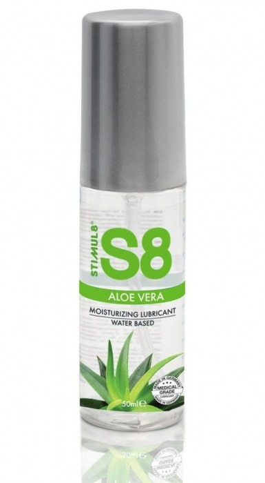 Лубрикант на водной основе S8 Aloe Vera Lube с алоэ вера - 50 мл. - Stimul8 - купить с доставкой в Рубцовске