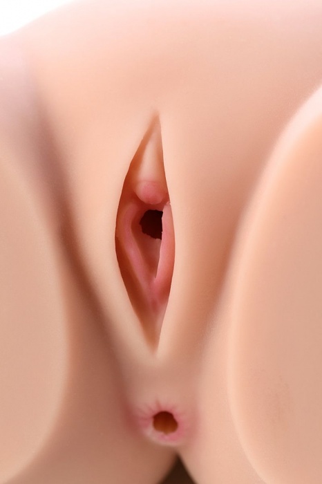 Мастурбатор-полуторс Cherry с вибрацией и двумя любовными тоннелями - KOKOS - в Рубцовске купить с доставкой