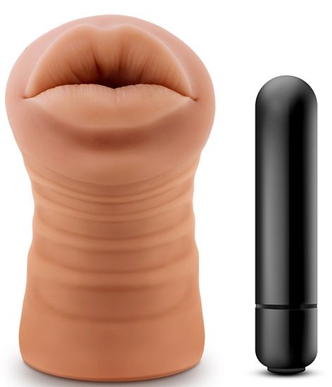Кофейный мастурбатор-ротик Isabella - Blush Novelties - в Рубцовске купить с доставкой