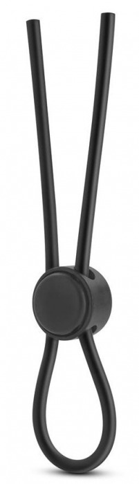 Черное силиконовое лассо на пенис SILICONE LOOP COCK RING - Blush Novelties - в Рубцовске купить с доставкой