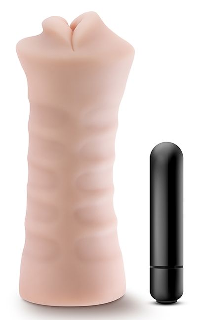 Телесный мастурбатор-ротик Angie - Blush Novelties - в Рубцовске купить с доставкой