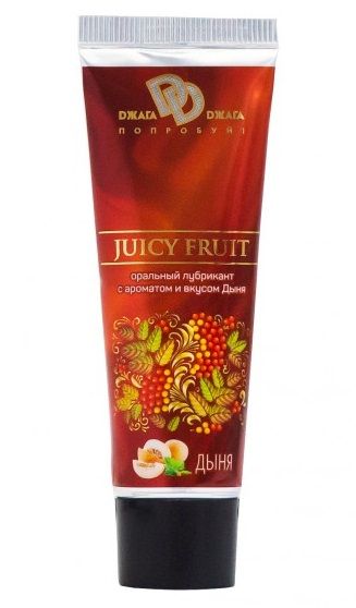 Интимный съедобный лубрикант JUICY FRUIT с ароматом дыни - 30 мл. - БиоМед - купить с доставкой в Рубцовске