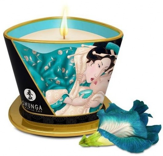 Массажная свеча Island Blossoms - 170 мл. - Shunga - купить с доставкой в Рубцовске