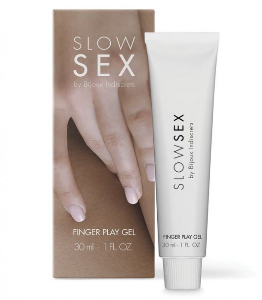 Гель для мастурбации с ароматом кокоса Slow Sex Finger Play Gel - 30 мл. - Bijoux Indiscrets - купить с доставкой в Рубцовске