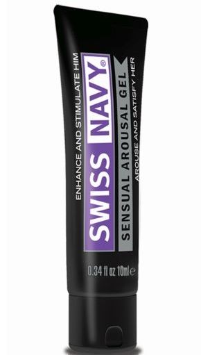 Возбуждающий гель-лубрикант на водной основе Sensual Arousal Lubricant - 10 мл. - Swiss navy - купить с доставкой в Рубцовске