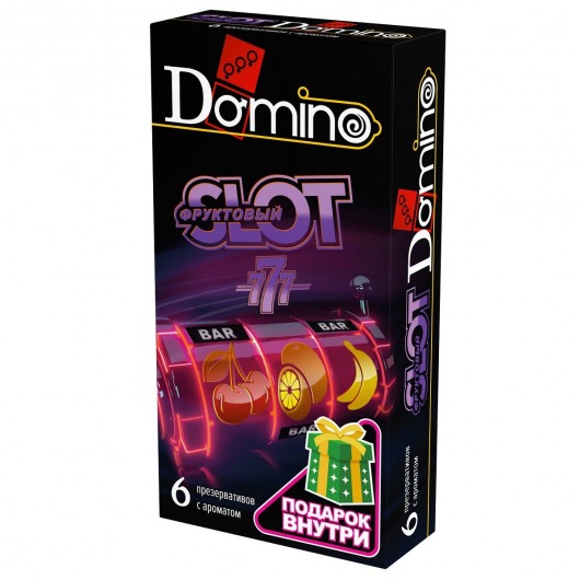 Ароматизированные презервативы DOMINO  Фруктовый слот  - 6 шт. - Domino - купить с доставкой в Рубцовске