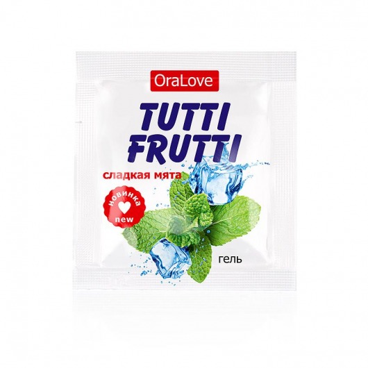 Пробник гель-смазки Tutti-frutti со вкусом мяты - 4 гр. - Биоритм - купить с доставкой в Рубцовске
