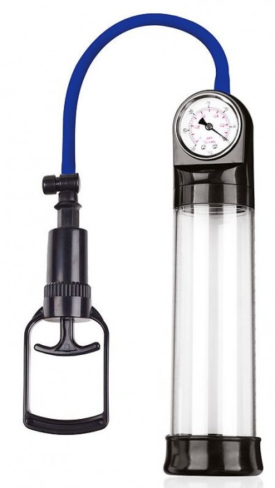 Прозрачная вакуумная помпа Sex Expert с манометром - Sex Expert - в Рубцовске купить с доставкой