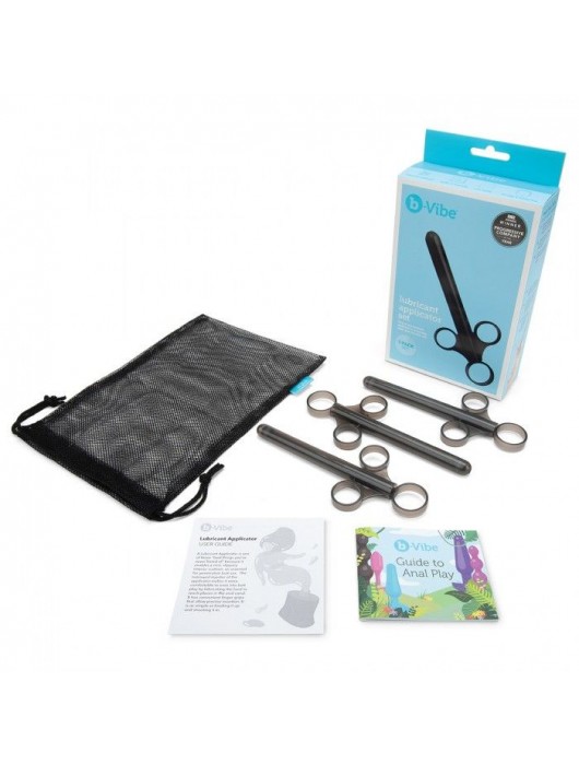 Набор из 3 черных шприцев для лубриканта - b-Vibe - купить с доставкой в Рубцовске