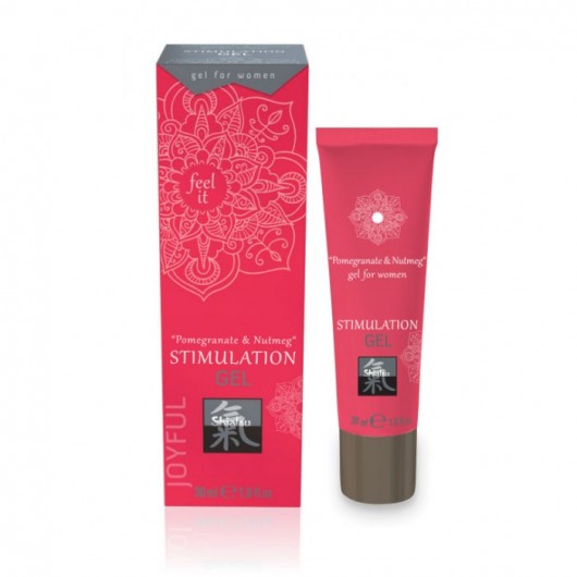 Возбуждающий интимный гель для двоих STIMULATION GEL Pomegranate   Nutmeg - 30 мл. - Shiatsu - купить с доставкой в Рубцовске