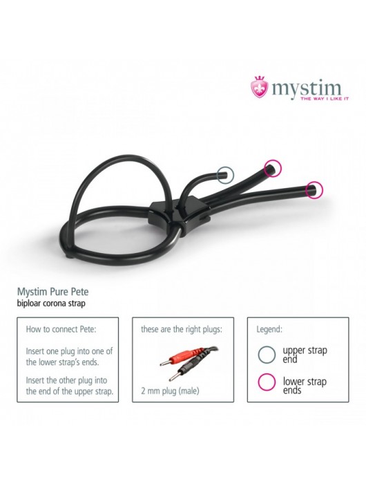 Утяжка под головку для электростимулятора Pure Pete - MyStim - купить с доставкой в Рубцовске