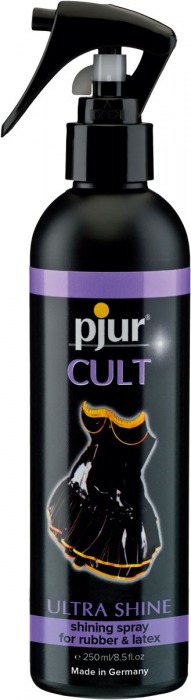 Спрей для ухода за одеждой из латекса pjur CULT Ultra Shine - 250 мл. - Pjur - купить с доставкой в Рубцовске