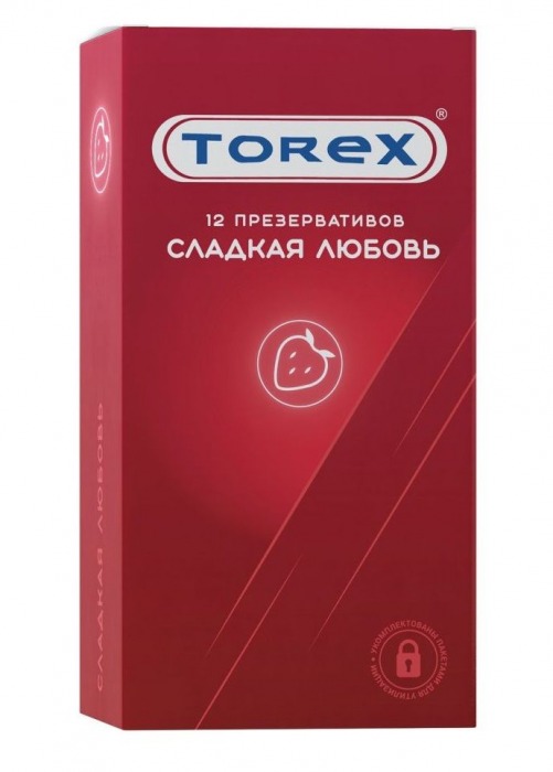 Презервативы Torex  Сладкая любовь  с ароматом клубники - 12 шт. - Torex - купить с доставкой в Рубцовске