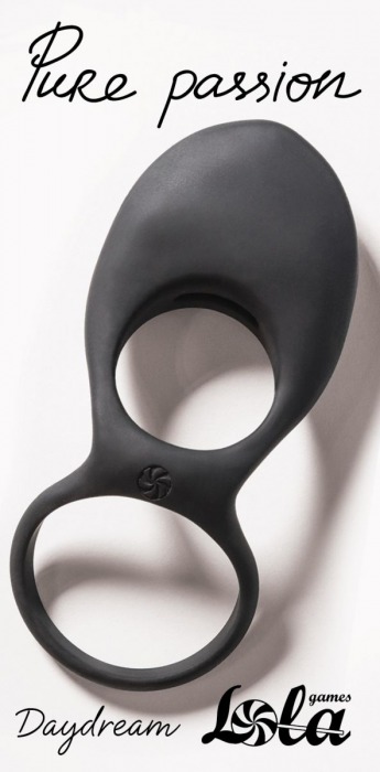 Черное эрекционное виброкольцо Daydream - Lola Games - в Рубцовске купить с доставкой