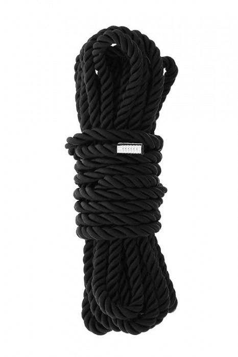Черная веревка для шибари DELUXE BONDAGE ROPE - 5 м. - Dream Toys - купить с доставкой в Рубцовске