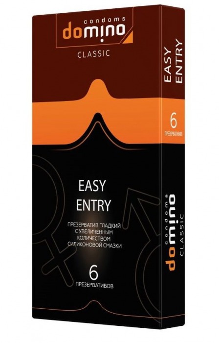 Презервативы с увеличенным количеством смазки DOMINO Easy Entry - 6 шт. - Domino - купить с доставкой в Рубцовске