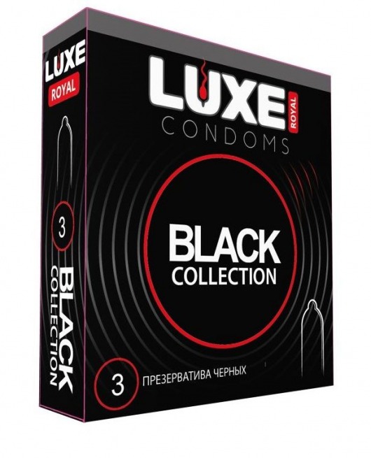 Черные презервативы LUXE Royal Black Collection - 3 шт. - Luxe - купить с доставкой в Рубцовске