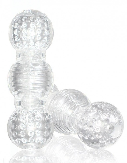 Прозрачный фигурный мастурбатор Master Stroker - Blush Novelties - в Рубцовске купить с доставкой