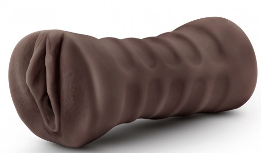 Коричневый мастурбатор-вагина Hot Chocolate Brianna - Blush Novelties - в Рубцовске купить с доставкой