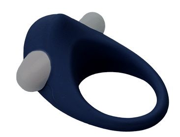 Гладкое синее эрекционное виброкольцо STIMU RING - Dream Toys - в Рубцовске купить с доставкой