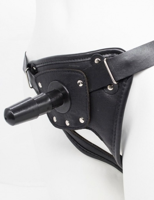 Черный пояс для насадок CLASS STRAP Restyling - LOVETOY (А-Полимер) - купить с доставкой в Рубцовске