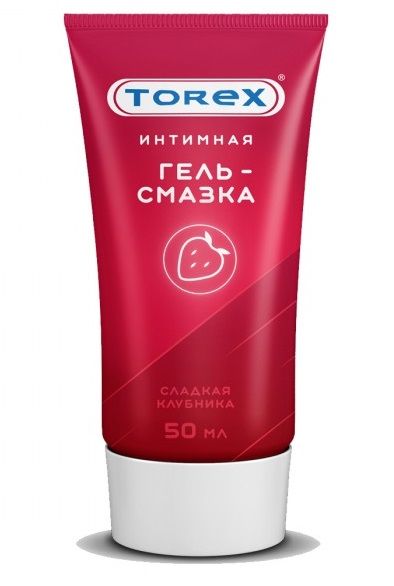 Смазка на водной основе TOREX  Сладкая клубника  - 50 мл. - Torex - купить с доставкой в Рубцовске