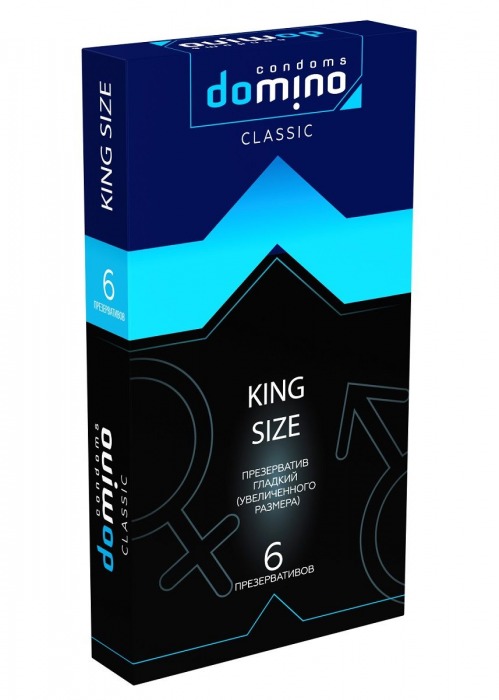 Презервативы увеличенного размера DOMINO Classic King size - 6 шт. - Domino - купить с доставкой в Рубцовске