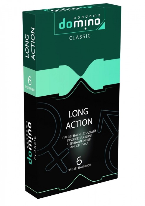 Презервативы с пролонгирующим эффектом DOMINO Classic Long action - 6 шт. - Domino - купить с доставкой в Рубцовске