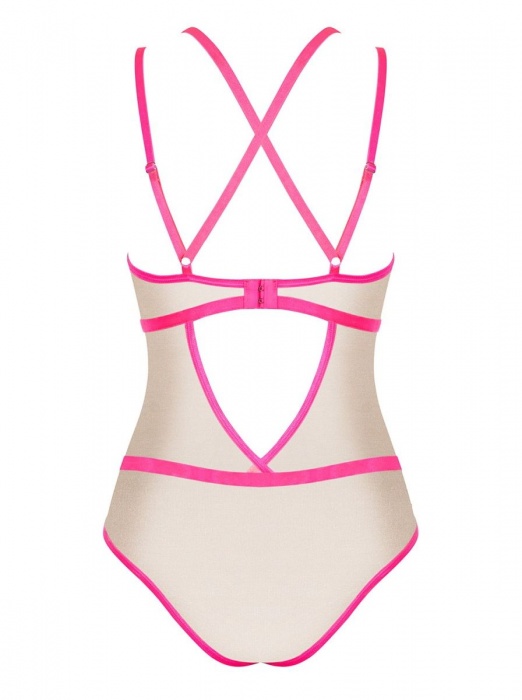 Эффектное боди Nudelia с двойными бретелями - Obsessive купить с доставкой