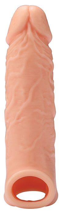 Телесная насадка EXTENDER WITH BALL STRAP 6.5 - 17 см. - Dream Toys - в Рубцовске купить с доставкой