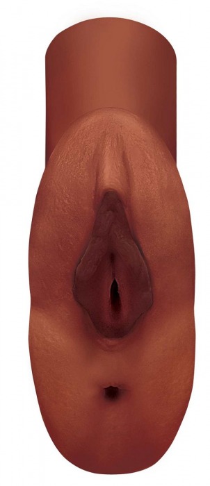 Коричневый мастурбатор Perfect Pussy Double Stroker - Pipedream - в Рубцовске купить с доставкой