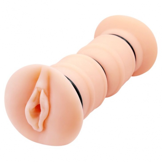 Телесный вибромастурбатор-вагина Michelle - Baile - в Рубцовске купить с доставкой