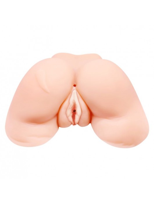 Телесная вибровагина Julie с 2 рабочими отверстиями - Baile - в Рубцовске купить с доставкой