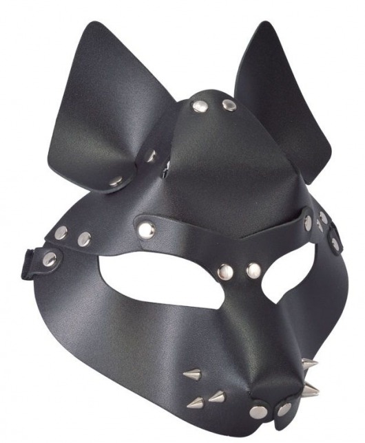 Черная маска Wolf с шипами - Sitabella - купить с доставкой в Рубцовске