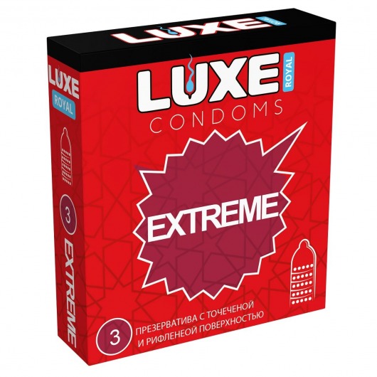 Текстурированные презервативы LUXE Royal Extreme - 3 шт. - Luxe - купить с доставкой в Рубцовске