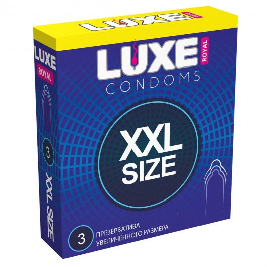 Презервативы увеличенного размера LUXE Royal XXL Size - 3 шт. - Luxe - купить с доставкой в Рубцовске